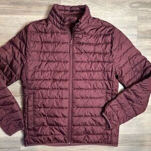 GAP Men's Deep Red Puffer Jacket